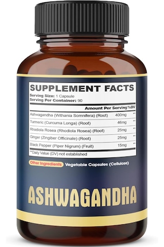 Agobi Ashwa/gandha Extract Capsules 5 Herbal Ingredients 5200 Mg 90 Kapsül