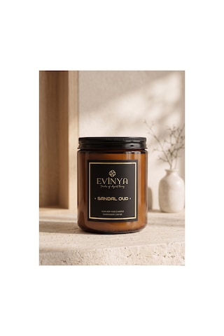 Evinya Sandal Oud Kokulu Mum 250 Ml Diğer Evinya Sandal Oud Kokulu Mum 250 Ml Diğer