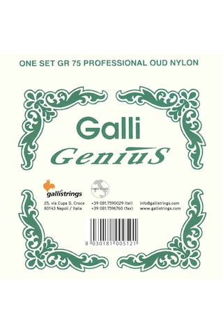Galli Italy Gr75 Profesyonel Ud Teli Seti Tam Takım