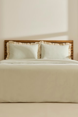 Kaşmir Home Lisa %100 Pamuk Tek Kişilik Nevresim Takımı Offwhite