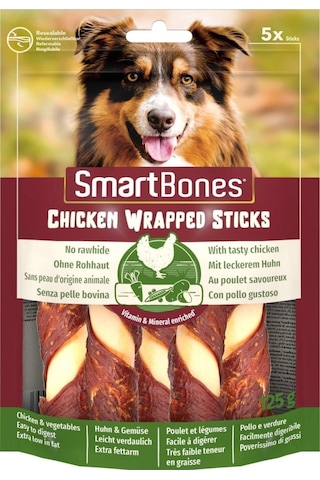 Smart Bones 8 in 1 Köpekler Için Tavuk Dürüm 5 Çubuk 125 G