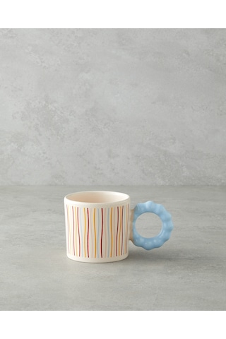 English Home Stripe Flow Seramik Kupa 260 Ml Renkli Çok Renkli
