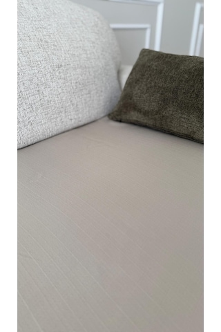 Diletto Bohem Püsküllü Oturma Yerini Kapatan Kayma Yapmaz Koltuk Örtüsü Bej 90 X 200 Bej