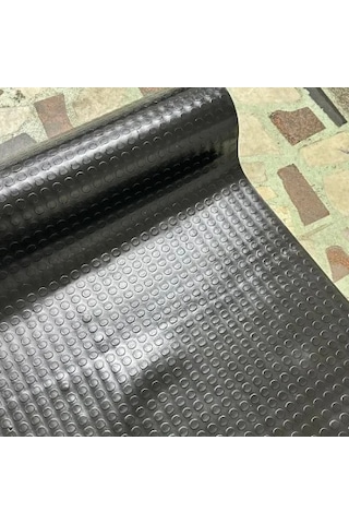 Pvc Desenli Zemin Kaplama Muşambası 3mm 1x5 Metre Kaymaz Araç Konteyner Oto Taban Kaplaması Siyah