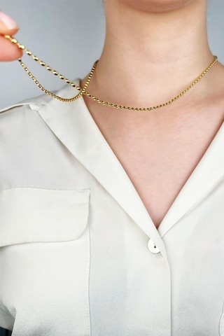 Xuping Ezme Pul Zincir - Gold Gold