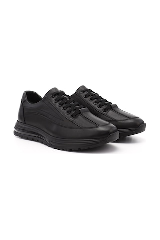 Gönderi(R) Erkek Siyah Bağcıklı Hakiki Deri Sneaker Ddma83342104 Siyah