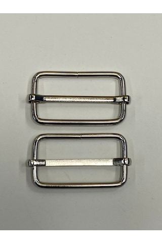 Karantuhafiye Çanta Sürgüsü / Ayar Tokası / 2 Li Set / 3 Cm Antrasit 3 Cm Gümüş 3 Cm Gümüş Çok Renkli