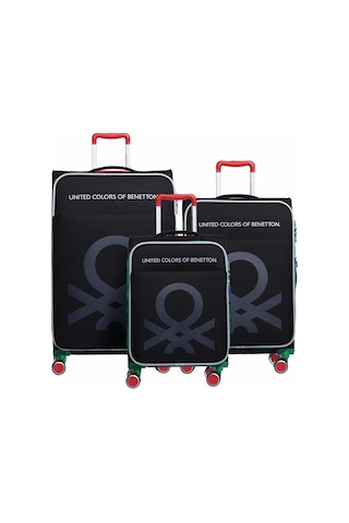 14bnt2200 Polipropilen 3 Lü Valiz Seti Siyah