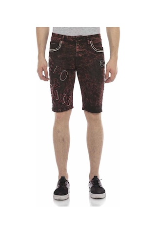 Ck207 Alaca Parlak Metalli Kot Şort 001