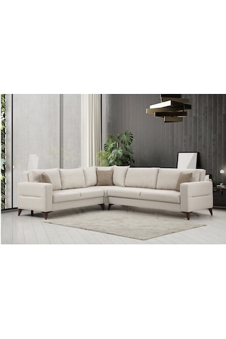 Kristal 3+köşe+2 Köşe Takımı Bej