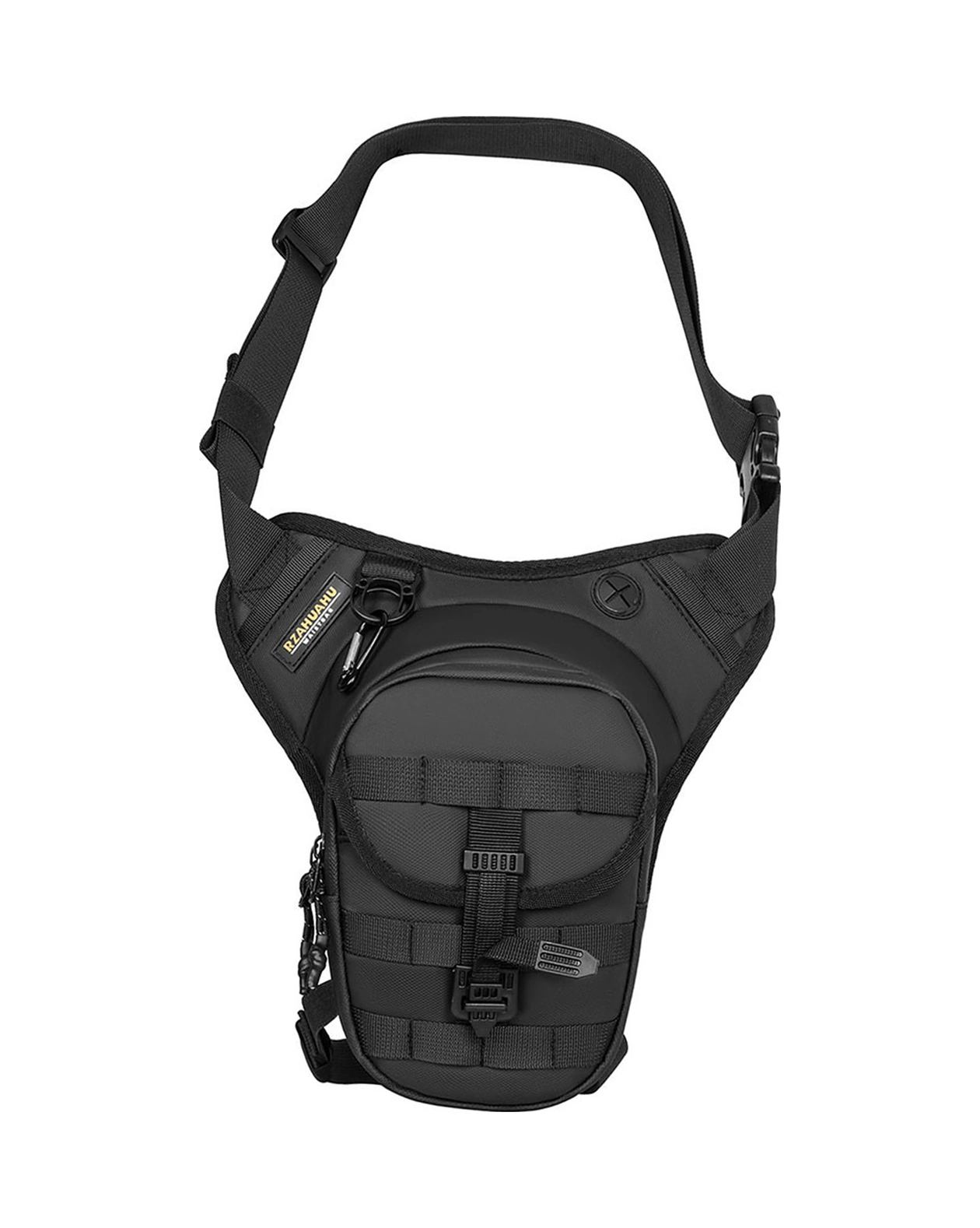 Vkemall Motorcycle Multifunctional Çantası - Yağ Tankı/bel/bacak Çantası, Su Geçirmez, Genişletilebilir Hacim, Poliester, Siyah Ya679 20x15x8cm