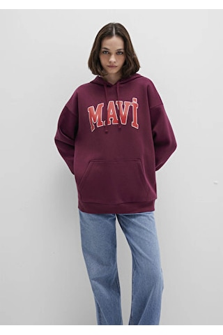 Mavi Logo Bordo Kadın Sweatshirt M1600361-90705 Bordo