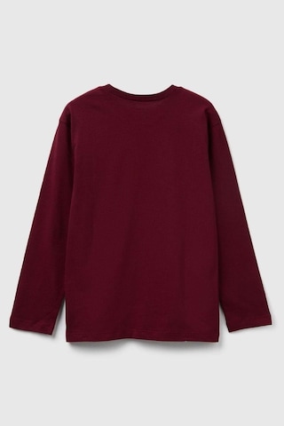 United Colors Of Benetton Erkek Çocuk 3jerc10qo-25k Uzun Kol Tshirt Bordo-2147 Bordo