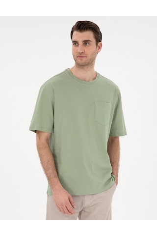 Pierre Cardin Erkek Çağla Tişört Basic 50306991-vr016 Çağla