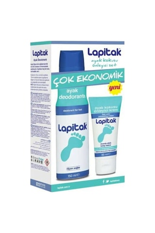 Lapitak Ayak Deodorantı 150 ML + Ayak Kokusu Önleyici Krem 60 ML