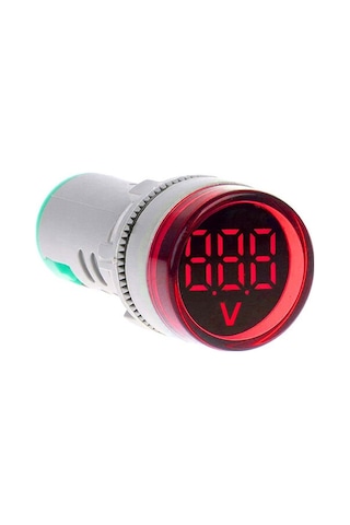 Momentum 22mm Voltmetre Sinyal Lambası 12-500VAC Kırmz. MB3-EV546