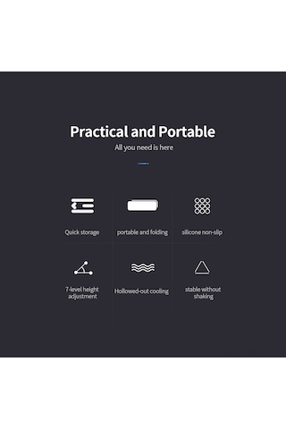 Maiyame 11-17 İnç Laptop Ve Tablet İçin 6 Seviye Yükseklik Ayarlı Katlanabilir Soğutucu Masaüstü Standı Pembe