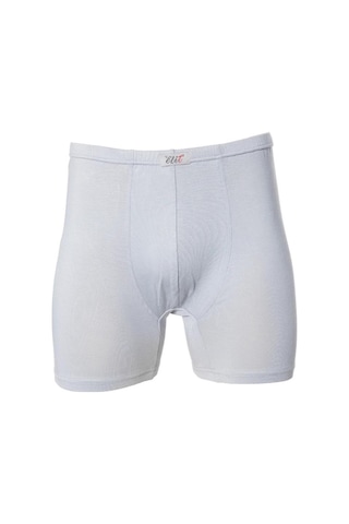 6 Adet Tutku Elit Erkek Bambu Elastanlı Boxer 1254 Beyaz