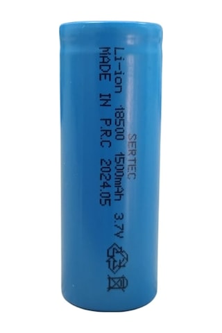 3.7v Li-ion 18500 1500 Mah 10c Şarjlı Pil