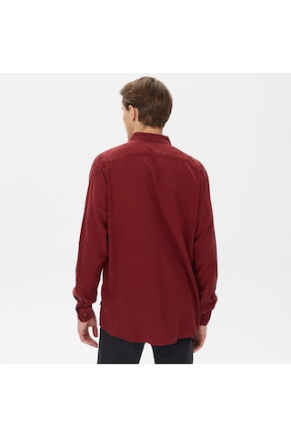 Nautica Nautıca Erkek Bordo Classıc Fıt Uzun Kollu Gömlek Düz W37232t Bordo