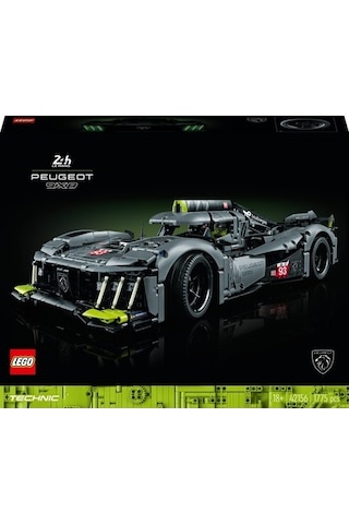 LEGO® Technic PEUGEOT 9X8 24H Le Mans Hybrid Hypercar 42156 - Yetişkinler için Koleksiyonluk Model Yapım Seti (1775 P)