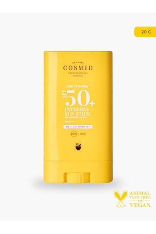 Cosmed Invisible Yüksek Korumalı Güneş Koruyucu Stick SPF50+ 20 G