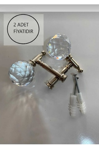 Renso Kristal Taşlı Gümüş Renk Fon Perde Kuşağı Bağlama Aparatı Gümüş Renso Kristal Taşlı Gümüş Renk Fon Perde Kuşağı Bağlama Aparatı Gümüş
