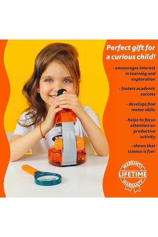 Labzz M101 Orange/portakal Mikroskop Türkçe Baskısı