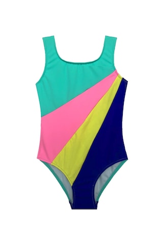 Deep Beach Mınt Bloklu Kız Çocuk Mayo Db20030m 001