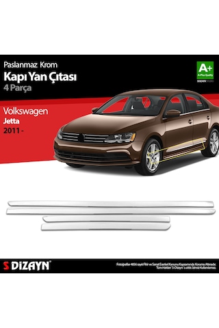 S-Dizayn VW Jetta Krom Kapı Yan Çıtası 2011 Üzeri