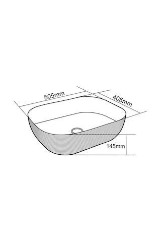 E-5003r Tezgah Üstü Porselen Lavabo Beyaz