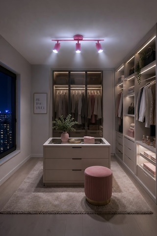 Spoty 3'lü Pembe Renkli Beyaz Işık Modern Tasarım Salon - Mutfak - Banyo Spot Sıralı Avize