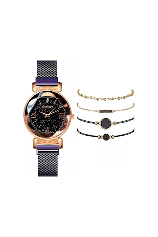 Gogoey Gm4417s Kadın Kol Saati ve 4 Adet Bileklik