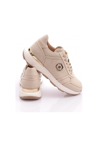 Dgn 6201 Erkek Bağcikli Sneakers Ayakkabi Bej