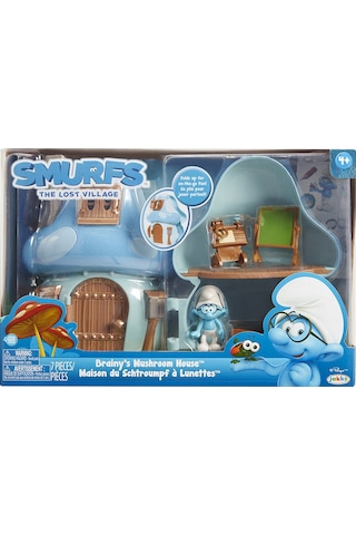 Şirinler Kayıp Köy Bilgin Şirin Mantar Evi Oyun Seti 96570