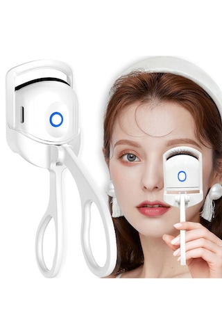 Mobgift Elektrikli Kirpik Kıvırıcı Isıtıcılı Kirpik Kıvırıcı Sabitler Kıvırır Şekillendirir