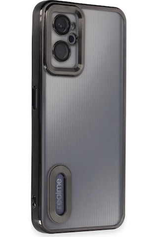 Cosmotex Newface Realme 9i 4g Kılıf Slot Silikon - Siyah Sıyah