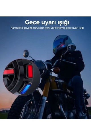 Gearelec X6 Bluetooth Kask Kulaklık Ip65 Su Geçirmez, Gürültü Azaltma, 1500mah Batarya, Interkom