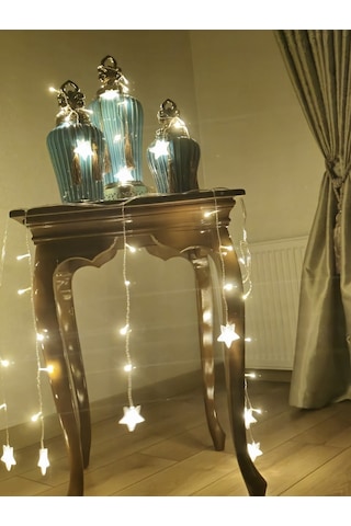 Özel Üretim Yıldız 4m 96 Led 19 Saçak 40-50-60cm Gün Işığı Boyutu:7cm Parti Aksesuarı Modern Işık Et