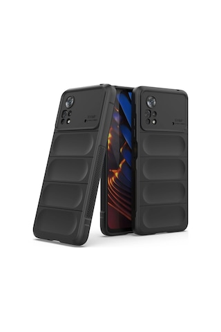 Newface - 295 - Xiaomi Poco X4 Pro 5g Kılıf Optimum Silikon - Csmo-tex - - Siyah Sıyah