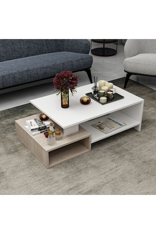 Dux Dekoratif Orta Sehpa Beyaz - Alize