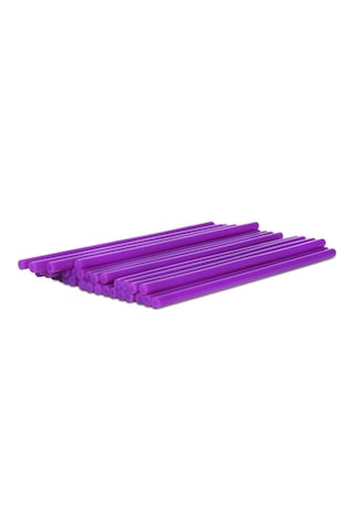 11 MM Kalın Mum Sıcak Silikon Çubuk Kalın Lila 10'lu Paket