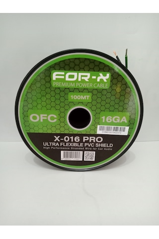For-x Bakır Hoparlör Kablosu 16GA– %100 Bakır OFC Kablo - 5 Metre