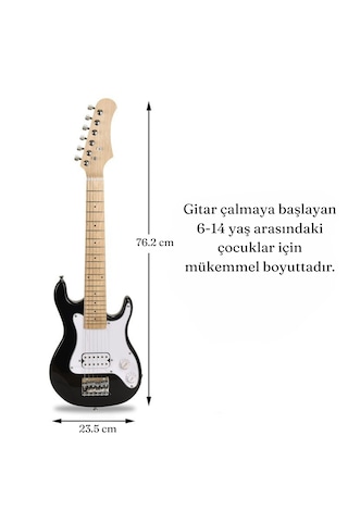 6-14 Yaş Çocuklar İçin Elektro Gitar Başlangıç Seti Yeni Başlayan