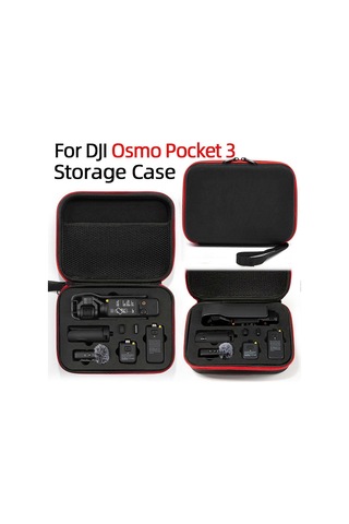 Osmo Pocket 3 Saklama Çantası Darbeye Dayanıklı Sert Kılıf, Askılı, Kamera Ve Diğer Aksesuarlar İçin Uygun Taşınabilir Koruma Kutusu, Pocket 3 Siyah Video Kamera Aksesuarları Diğer