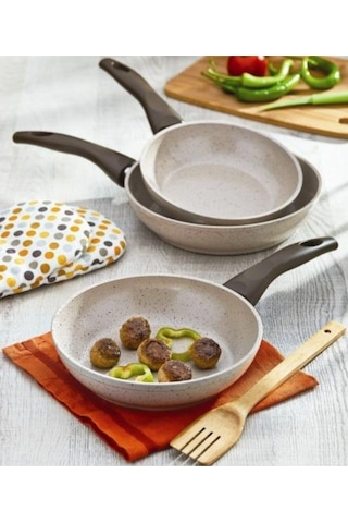 Gülsan Safran Granit 3Lü Tava Set