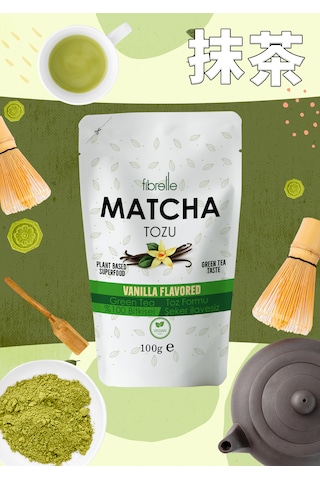 Fibrelle Matcha Vanilya Aromalı 100g