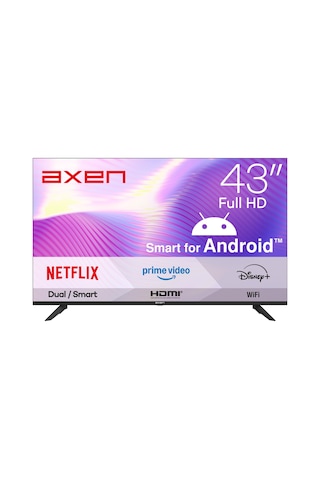 Axen AX43FMLN-A14S 43" 110 Ekran Uydu Alıcılı Full HD Android Smart LED TV
