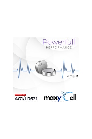 MaxyCell 24 Adet Ag1 Lr41 Lr736 / L736 / G3 / G3a / 3ga / 192 / Gp192 / V3ga / Rw87 1.5v MaxyCell Düğme Piller