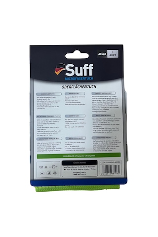 Nilüfer Damalı Mikrofiber Yüzey Temizlik Bezi 40 X 40 Cm, Sarı